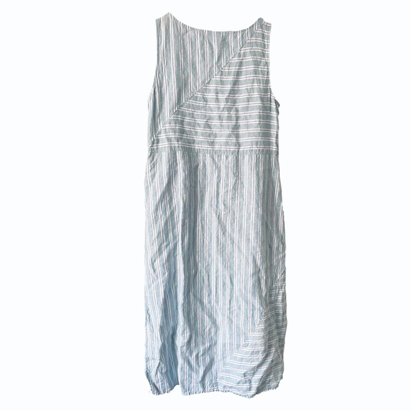 J. Jill Love Linen (100% Linen) Striped Maxi Dress - Picture 4 of 4